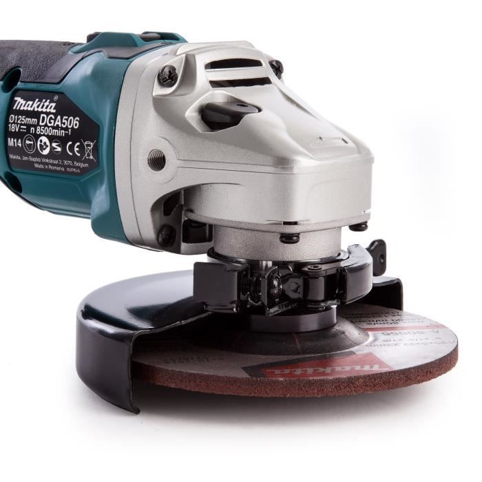 Meuleuse d'angle sans fil 18V 125mm - MAKITA - DGA506Z - Métal - Régulier