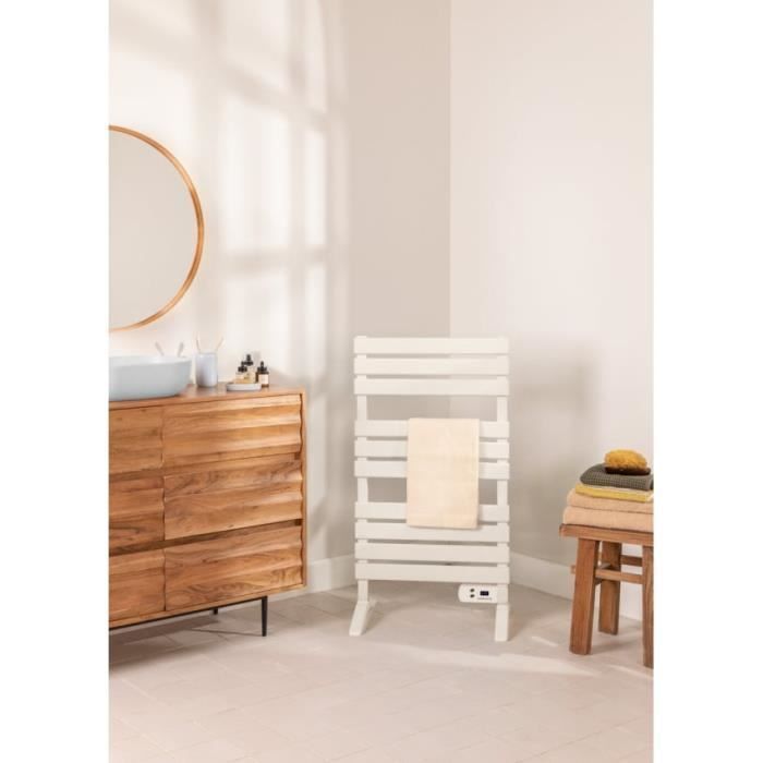 Sèche-serviettes électrique - Create - WARM TOWEL - 500W - Minuterie 8h - Écran LCD