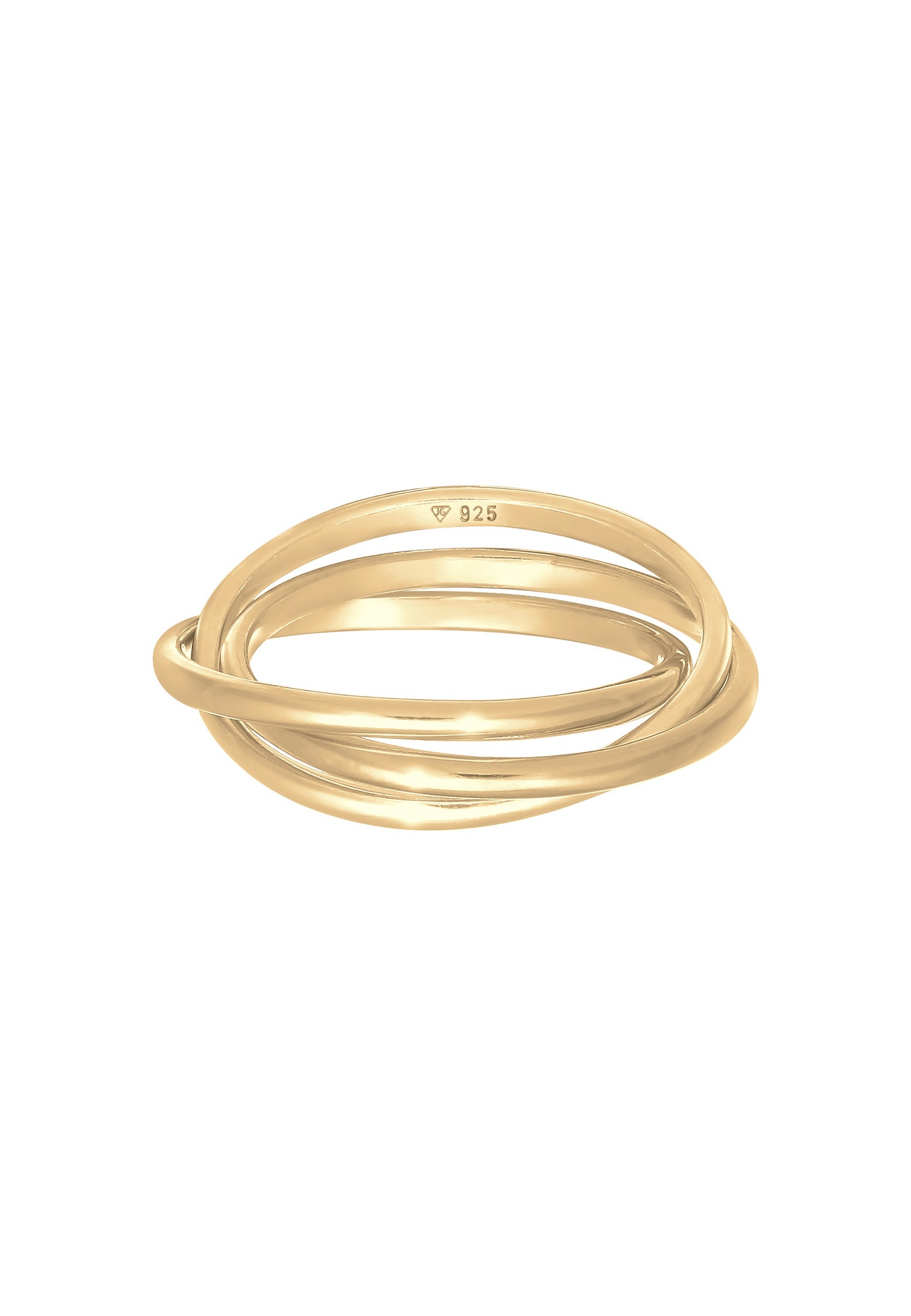 Elli Bague enveloppante pour femmes Trini Look Basic Minimal Trend en argent sterling 925