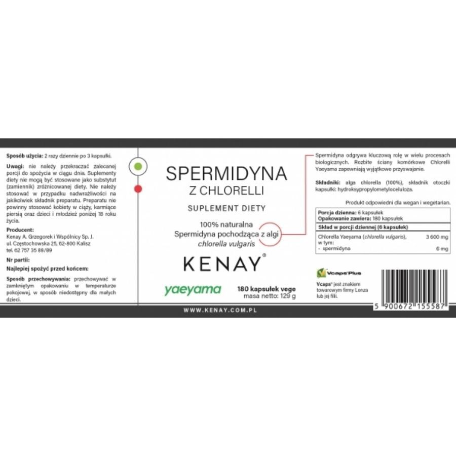 Kenay Chlorella spermidina