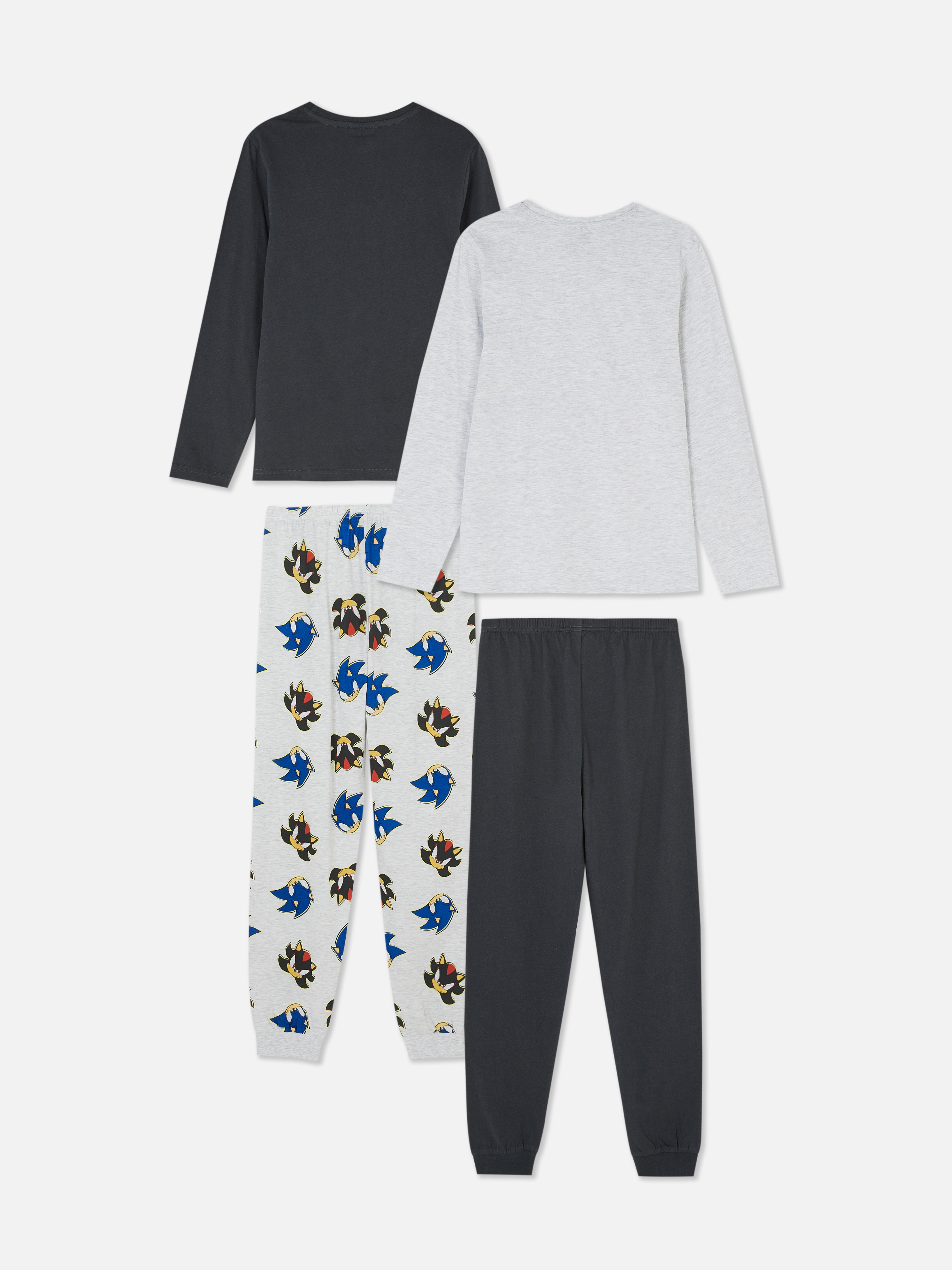 Pijamale Sonic the Hedgehog și Shadow, set de 2. Două seturi de pijamale cu tricou și pantaloni Sonic și Shadow.