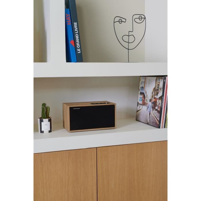 Altavoz doméstico de madera THOMSON WS502 - Bluetooth 5.0, 100W, RCA, USB, entrada auxiliar
