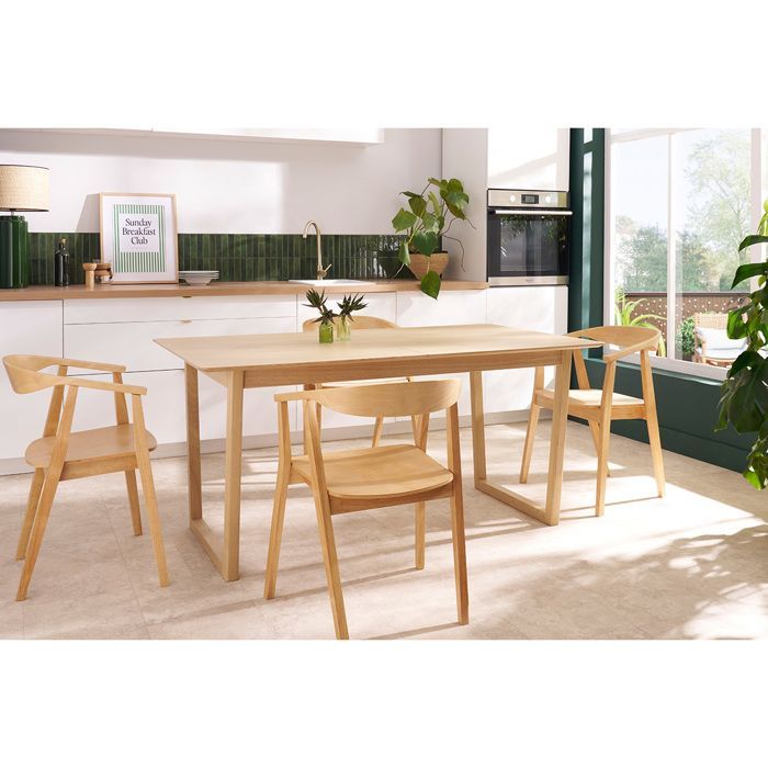 Miliboo - Chaises scandinaves en bois clair (lot de 2) BAHIA