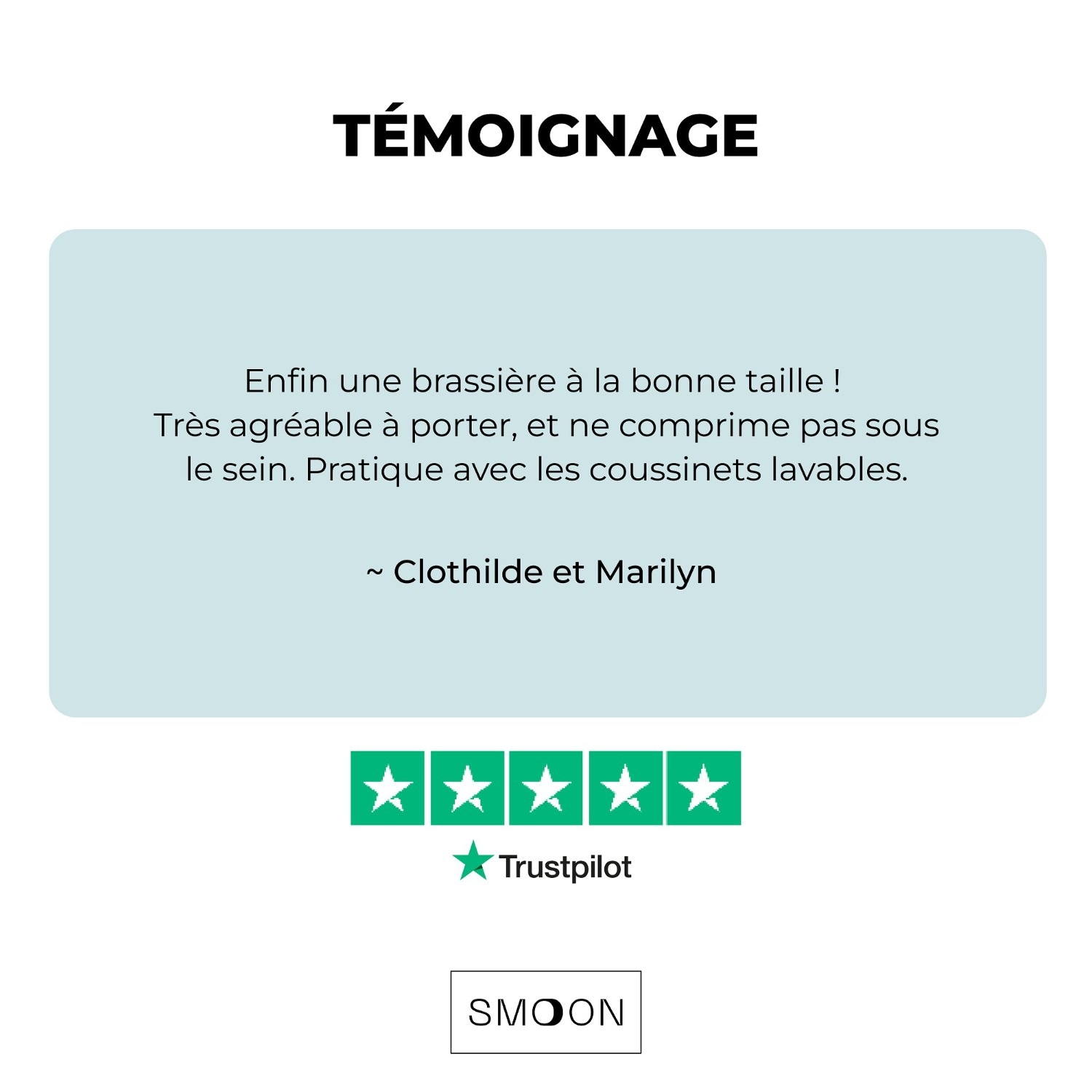 Smoon Lingerie Brassière et coussinets d'allaitement