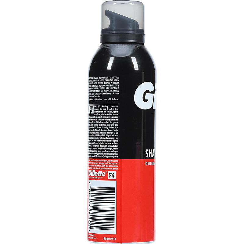 Gillette scheerschuim 200 ml, normale Gillette