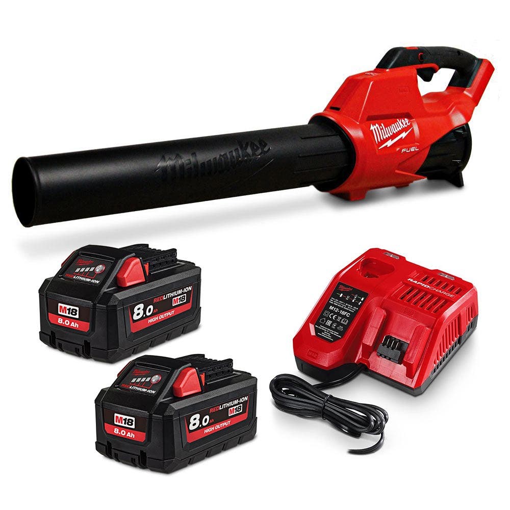 MILWAUKEE 18V FUEL™ blåsesett 2 x 8,0AH M18FBL802