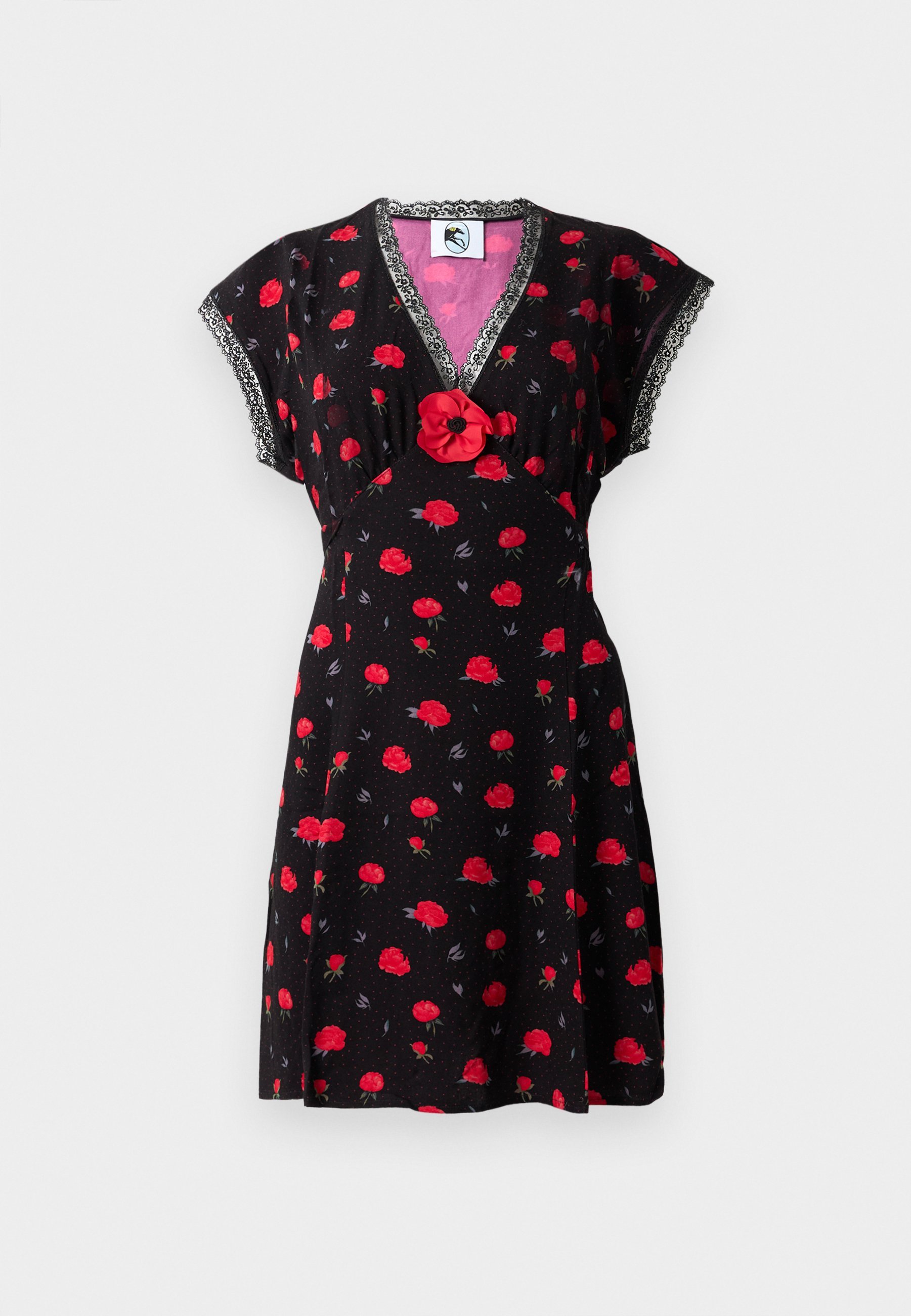 Schlafanzug POPPI MINIKLEID - Tageskleid - schwarz