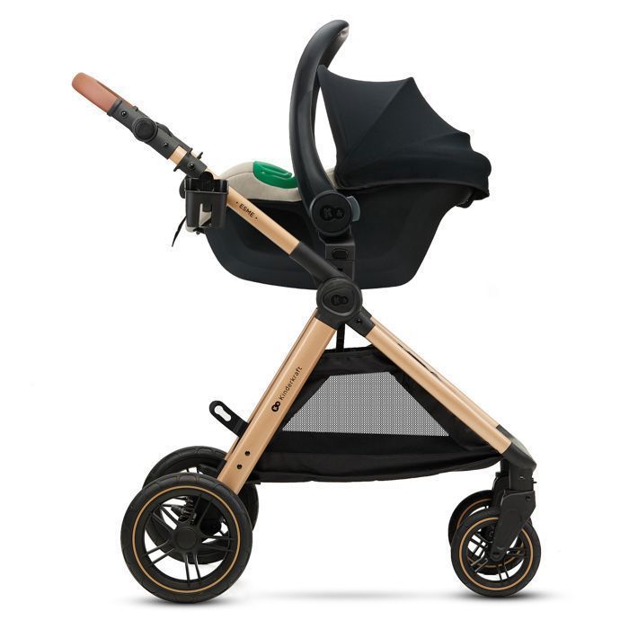 Silla de coche Kinderkraft MINK PRO 2 I-SIZE 40-87 cm i-Size ultraligera 3,2 kg H-GUARD+ SPS+ carcasa ventilada beige