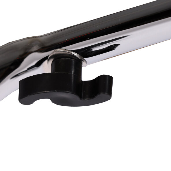Height-adjustable step, chrome