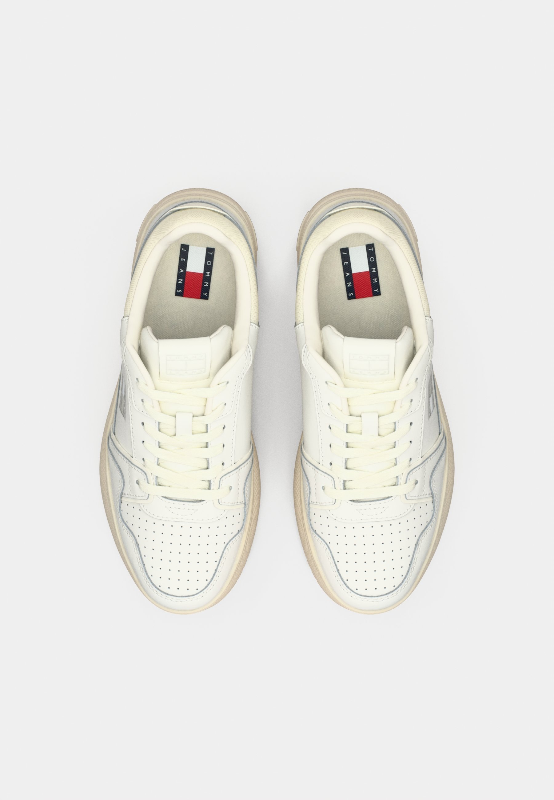 RETRO BASKET FLATFORM - Tenisky - ecru/slonovinová kost