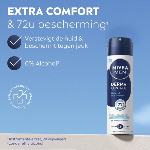 NIVEA Men Derma Control Defend antiperspirantný sprej 50 ml