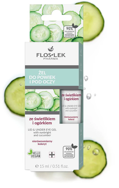Rozjasňujúci očný gél FlosLek Pharma Eye Care proti tmavým kruhom pod očami