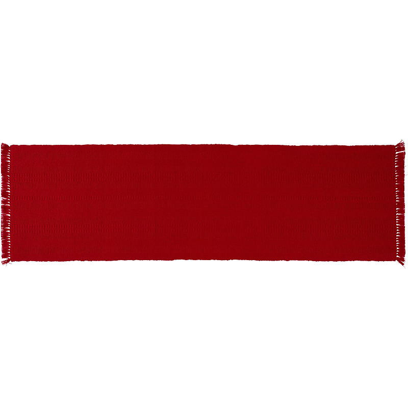 Home Runner 39x140 cm rood met franjes