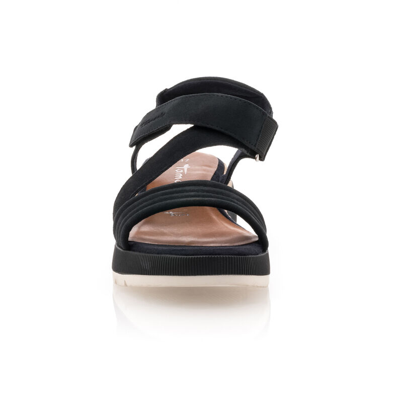 Blå sandaler / skor med öppen tå för kvinnor
