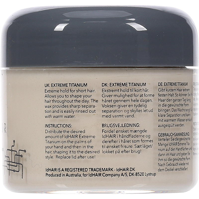 IdHAIR ID Hair hårvax 100 ml Extreme Titanium