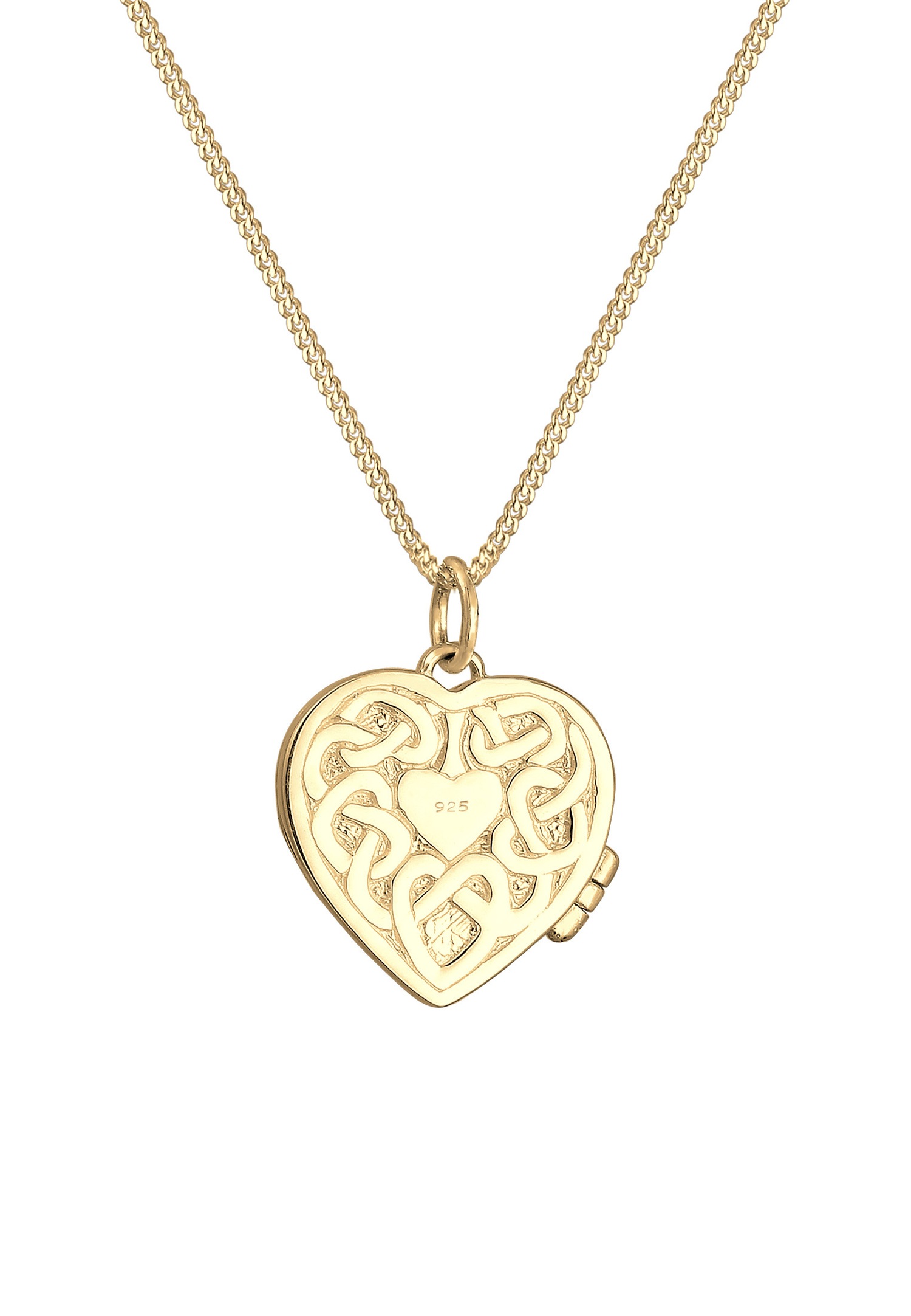 Elli Femme Médaillon Coeur Ornement de Pendentif Ludique en Argent Sterling 925