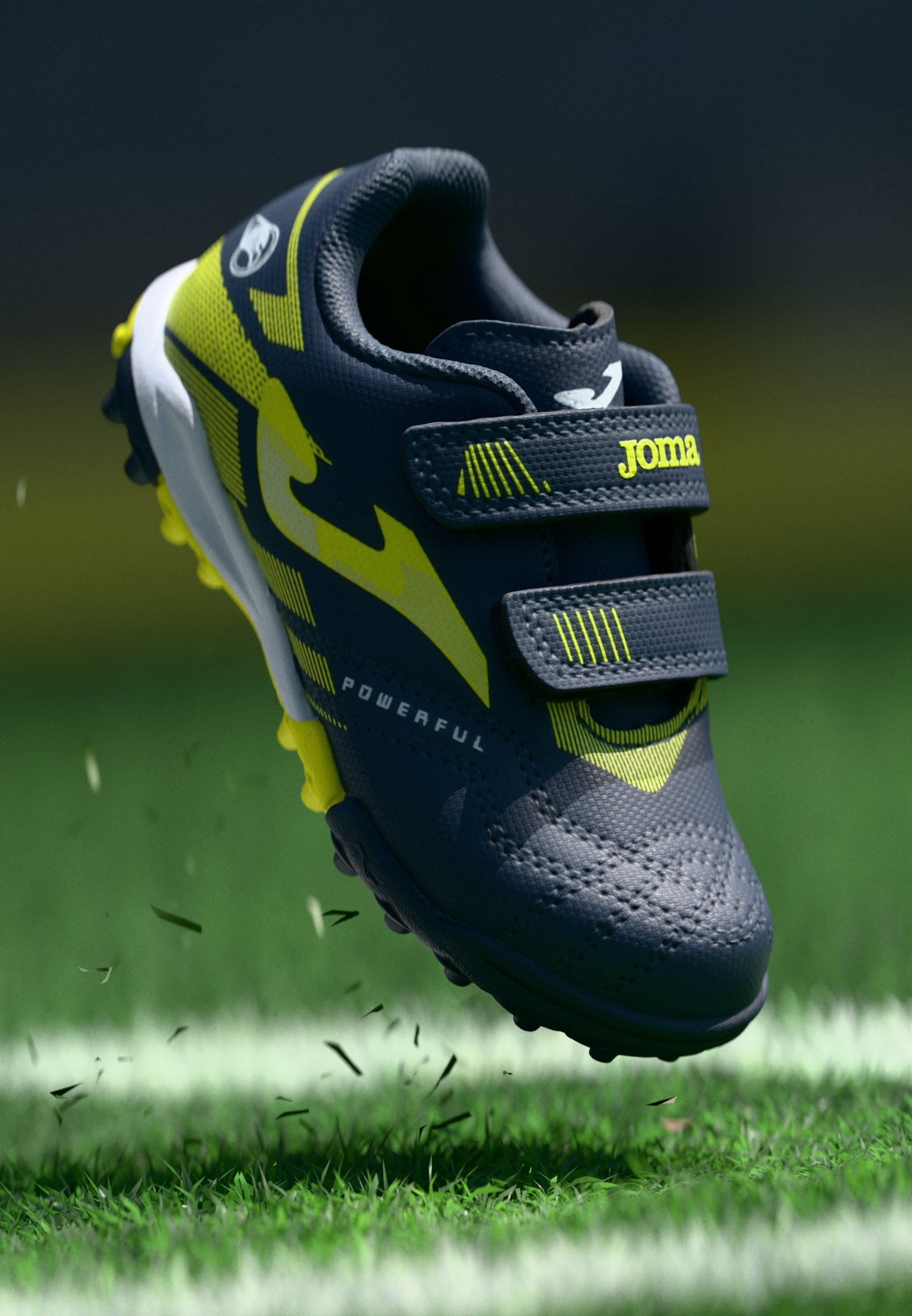 Joma POWERFUL JR TF UNISEX - Fußballschuhe für festen Boden - Marineblau