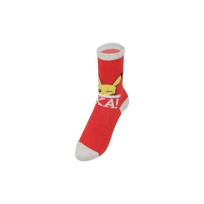 Calcetines Pokémon para niños, calcetines hasta la pantorrilla para niños (paquete de 12) - Amarillo