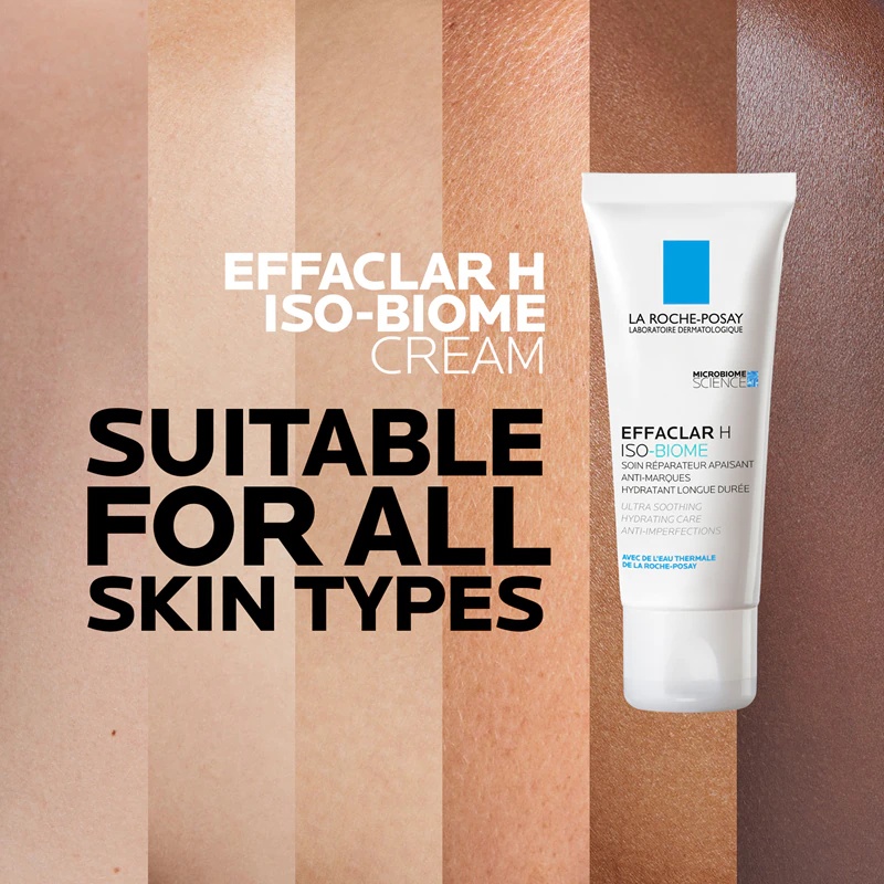 La Roche-Posay Effaclar H ISO-BIOME vlažilna krema proti nepravilnostim na koži, nagnjeni k aknam