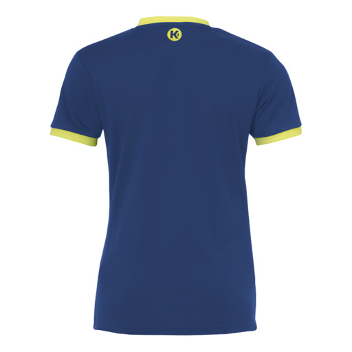  Curve Camiseta Mc De Mujer Azul Deep/Amarillo Fluor Kempa