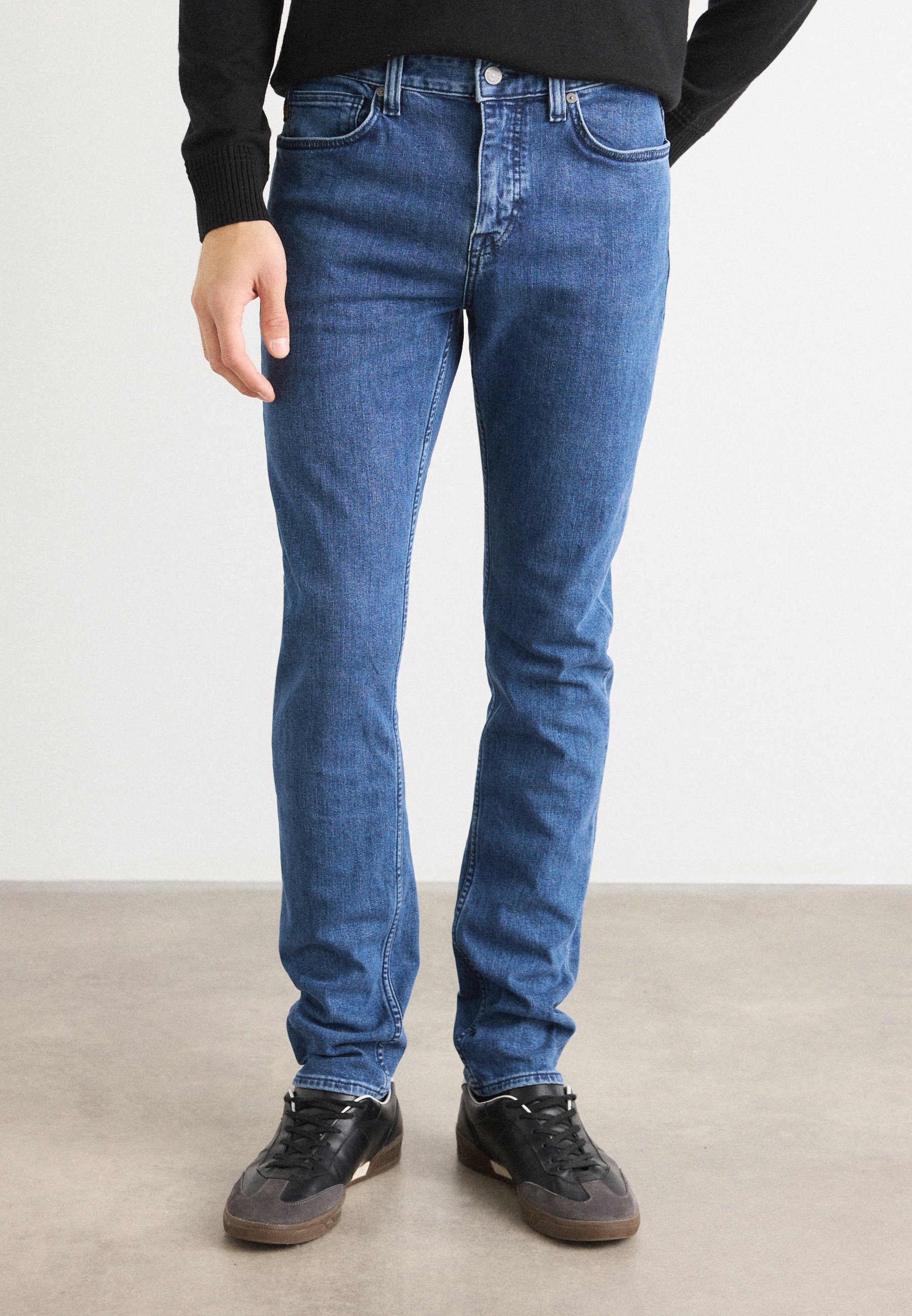 BOSS DELAWARE - Slim fit džinsai - mėlyni