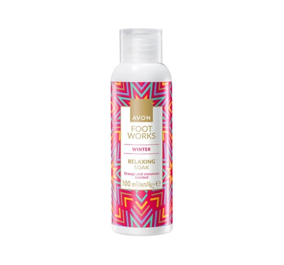 Avon FootWorks Winter kąpiel do stóp Pomarańcza z Cynamonem 100 ml