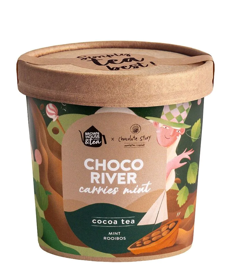 Brown House & Tea Choco River Herbatka z łupin kakaowca z dodatkami 60 g
