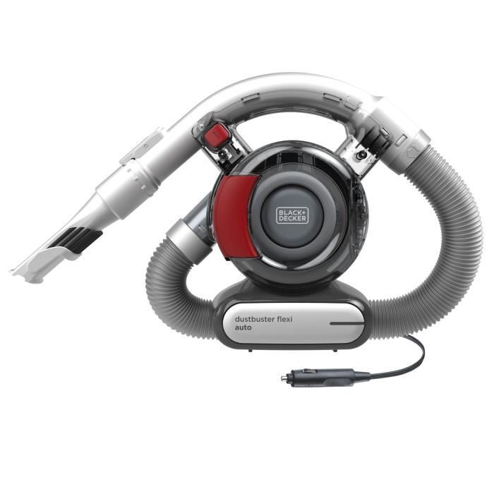 BLACK+DECKER PD1200AV Dustbuster Flexi Auto - Aspirateur à main 12V - Connexion voiture - action cyclonique