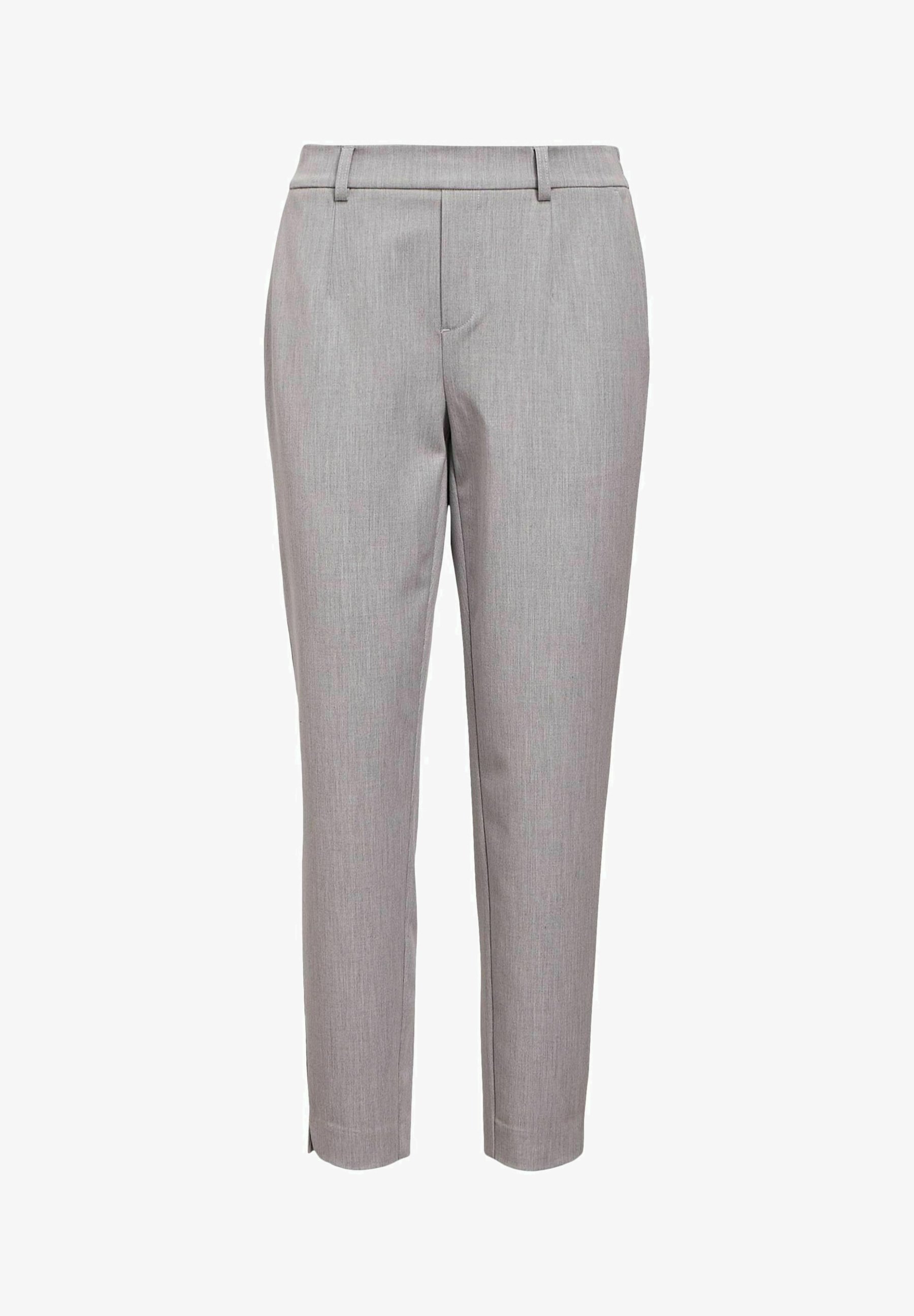 Object OBJLISA SLIM PANT - Broek - lichtgrijs gemêleerd