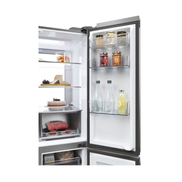 Frigorifero americano Haier da 90,8 cm, 646 litri, No Frost, in acciaio inox - HCR39F19EWMM