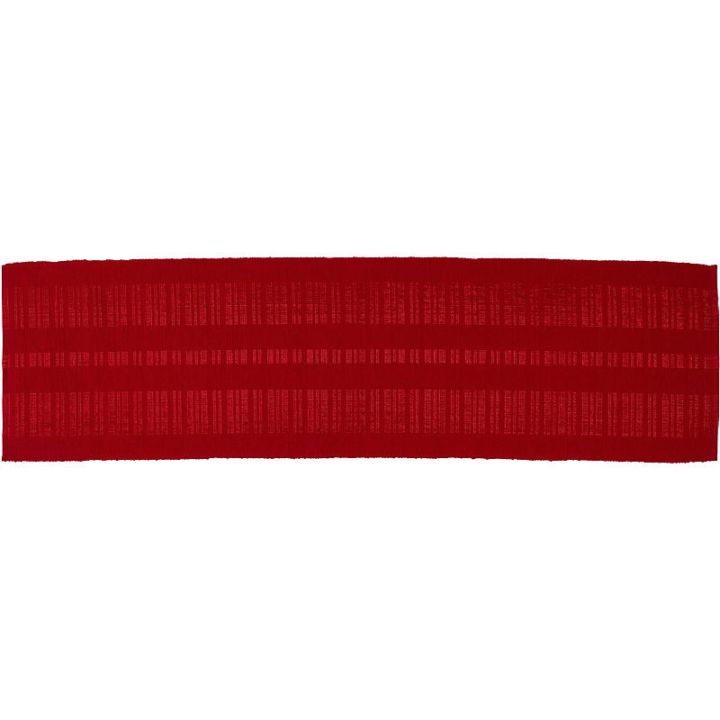 Home Runner 39x140 cm ribbet rød med lurex