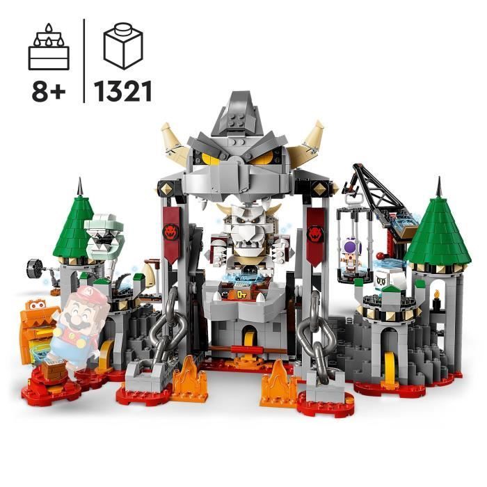 LEGO® Super Mario 71423 Ensemble d’Extension Bataille au Château de Bowser Skelet, à Combiner avec Pack de Démarrage