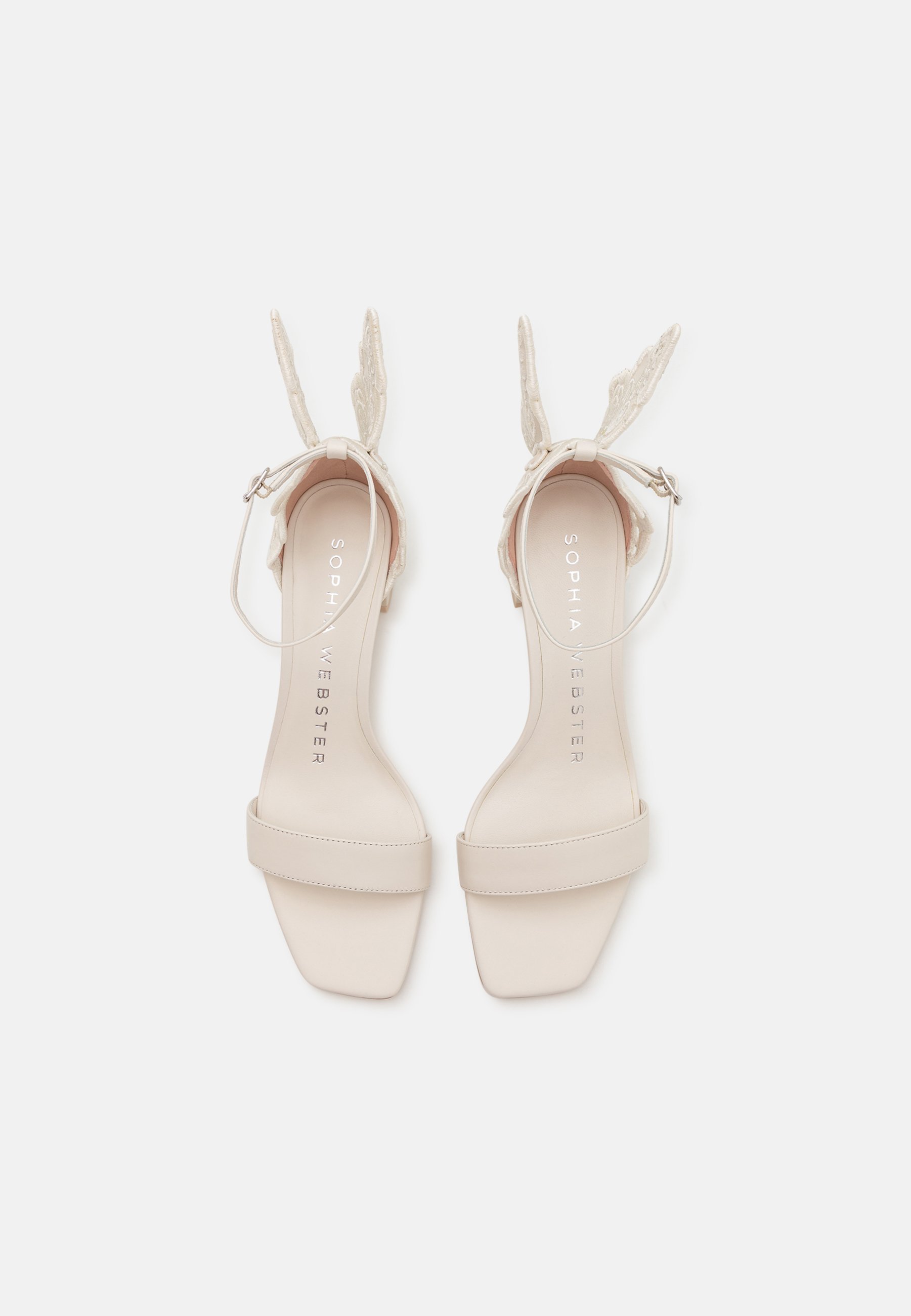 Sophia Webster CHIARA BRODERIE MID BLOCK - Scarpe da sposa - gardenia