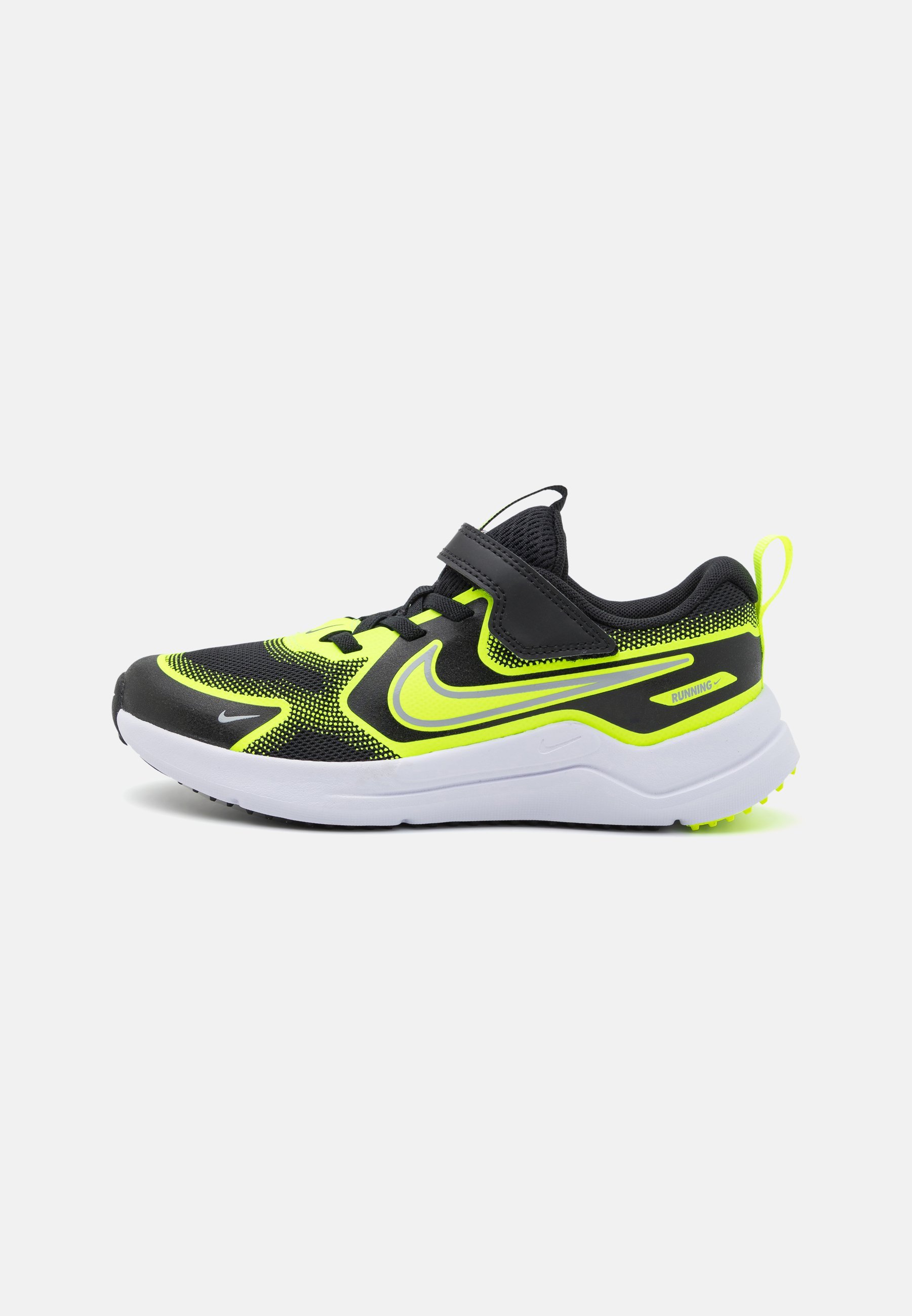 Nike Performance COSMIC RUNNER UNISEX - Cestovne tenisice za trčanje - crne/vučje sive/volt