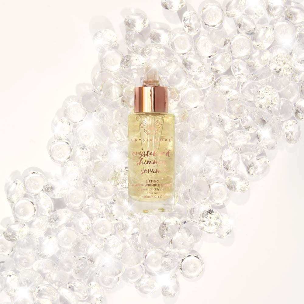 Crystallove mitrinošs serums, dzidrs kvarca mirdzuma serums – 30 ml