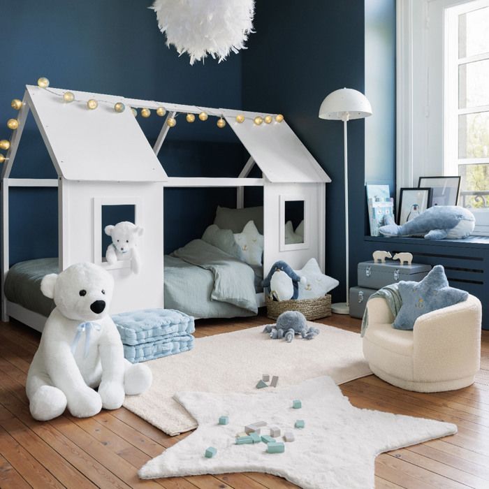Poltrona per bambini in tessuto bouclé bianco - Atmosphera Interior Designer