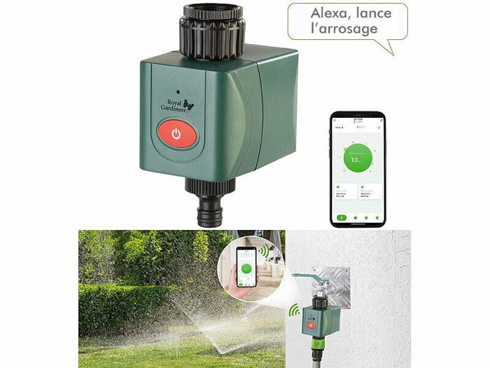 Programmateur d'arrosage connecté BWC-610 compatible commandes vocales