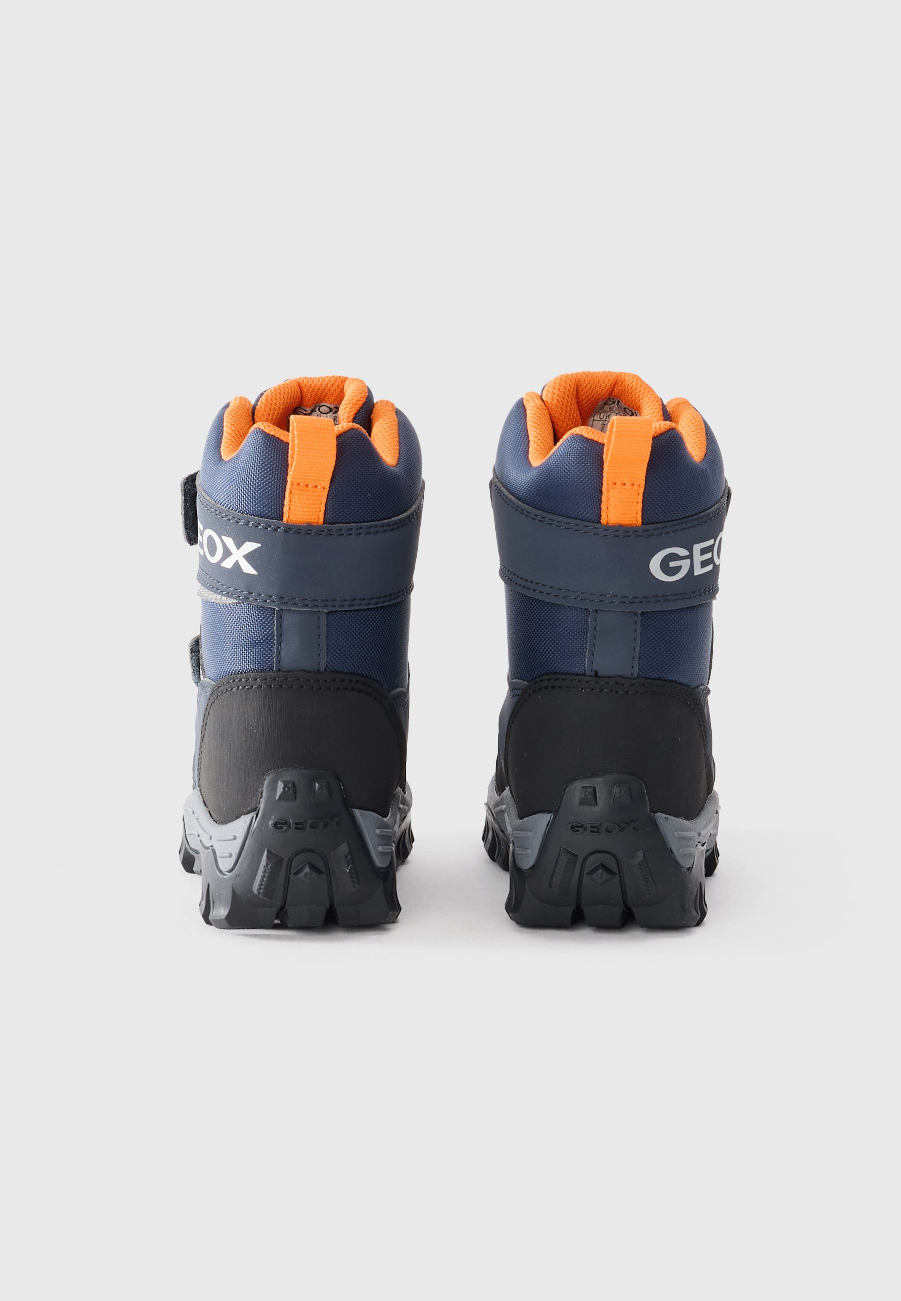 Geox HIMALAYA - Winterlaarzen - marineblauw/oranje
