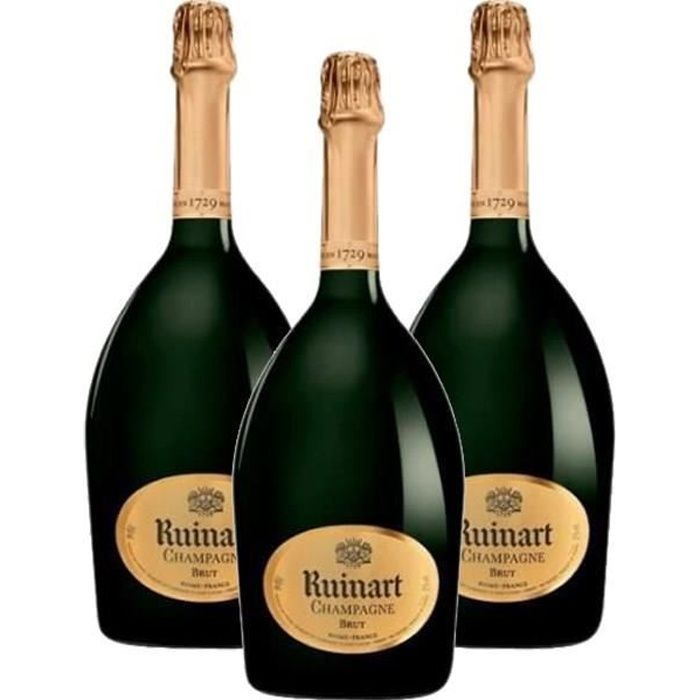 Champán Ruinart R de Ruinart Brut - 75 cl x3