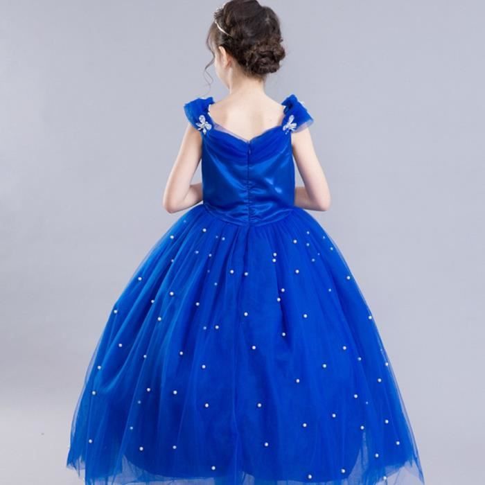 Blue Princess Costume - FINDPITAYA - V-Neck - Halloween/Christmas Cosplay - Ages 3-14