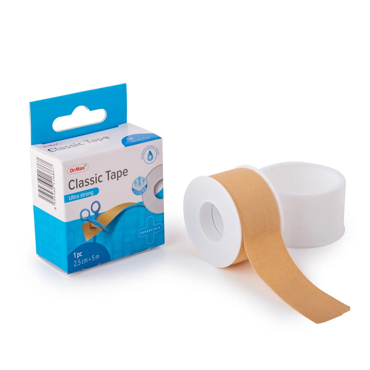 Cinta Dr. Max Classic Ultra Fuerte 2,5 cm x 5 m Cinta ultrarresistente