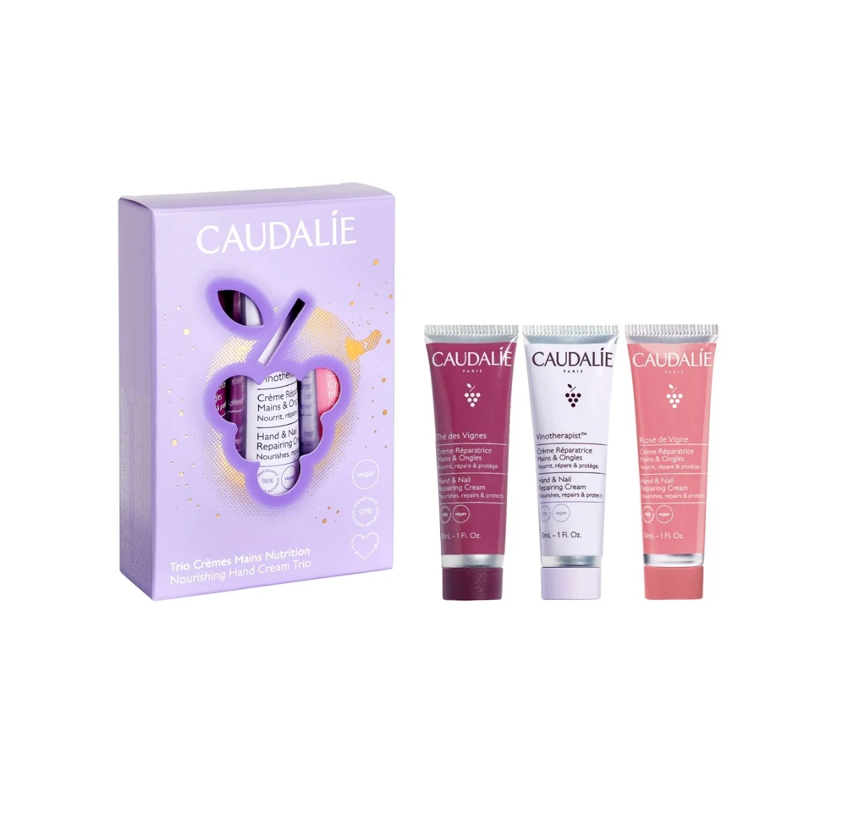 CAUDALIE Caudalie Trio Handcrème Set: Hydraterende en Geurige Crèmes