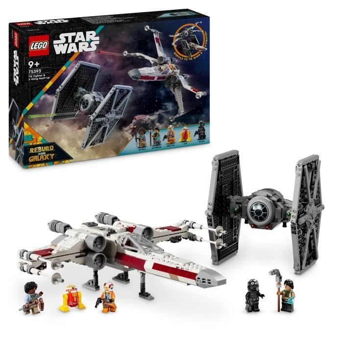 LEGO® Star Wars 75393 TIE Fighter et X-Wing à Combiner - Maquette à Construire