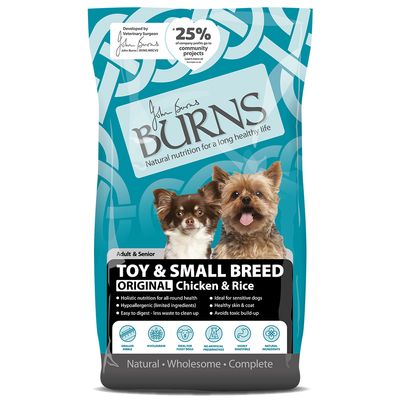 Burns Adult & Senior Original Toy & Small Breed - Huhn & Reis