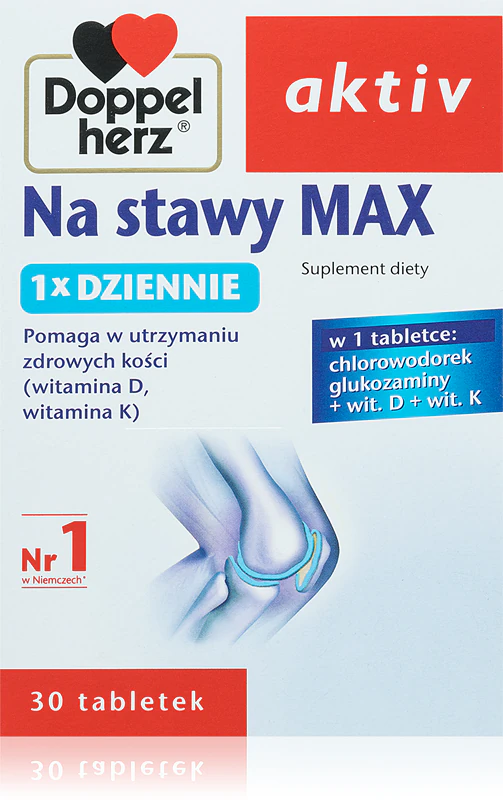 Doppelherz Active para articulações Max - Comprimidos de suplemento alimentar para nutrição das articulações e cartilagens.