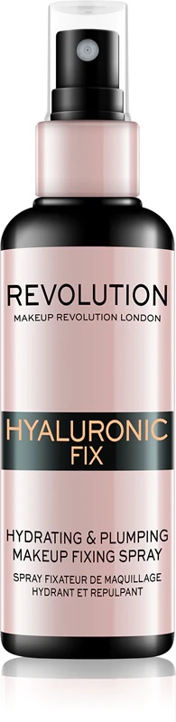 Revolution Hyaluronic Fix Hydrating & Plumping vlažilni sprej za fiksiranje ličil