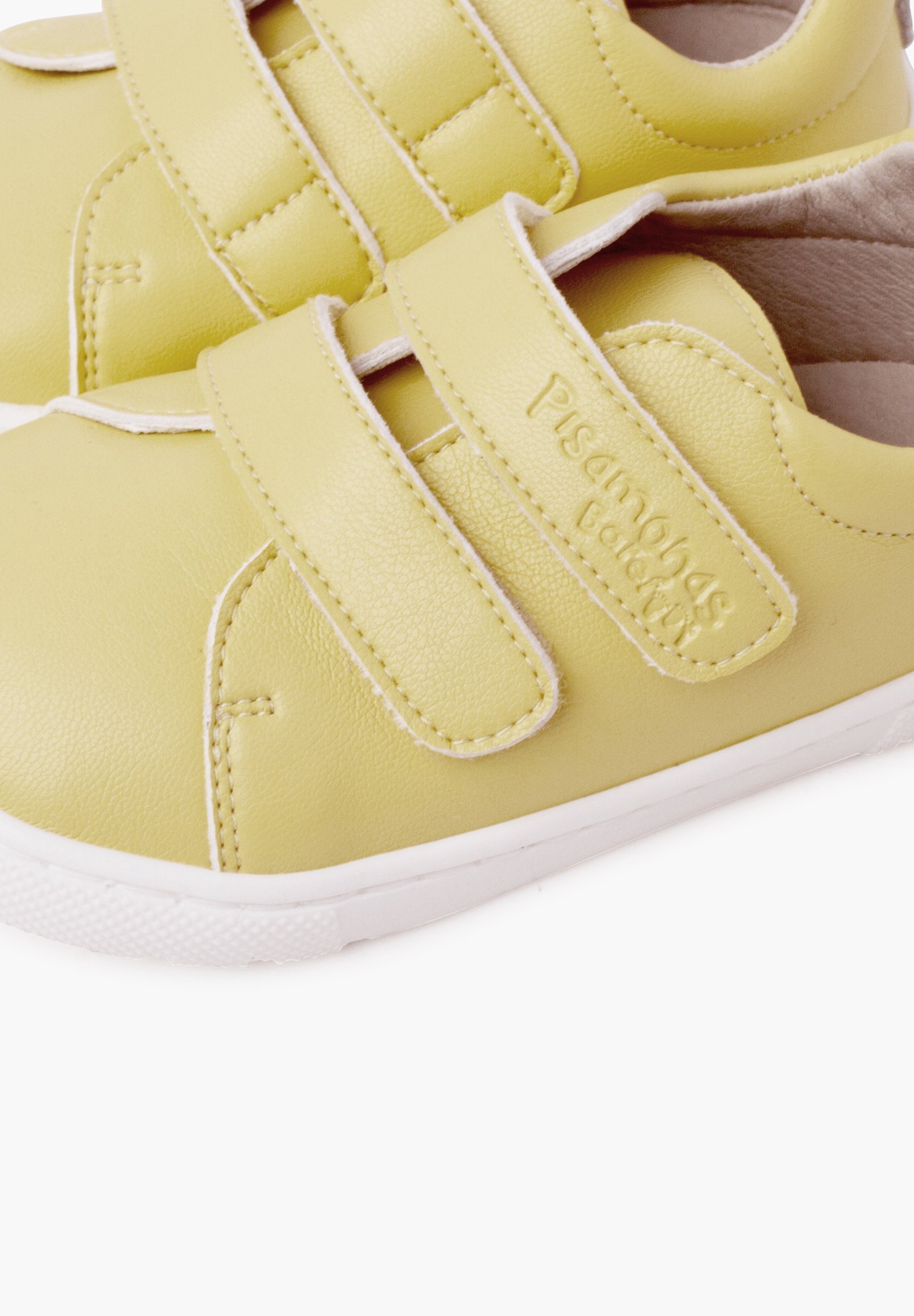 Pisamonas BAREFOOT DUBBELE ZELFKLEVENDE STRIP - Babyschoenen - geel