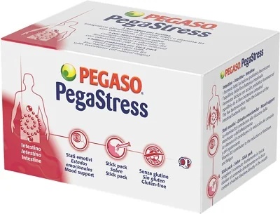 PEGASO Pegastress Voedingssupplement voor darmflora en stressvermindering 28 glutenvrije repen