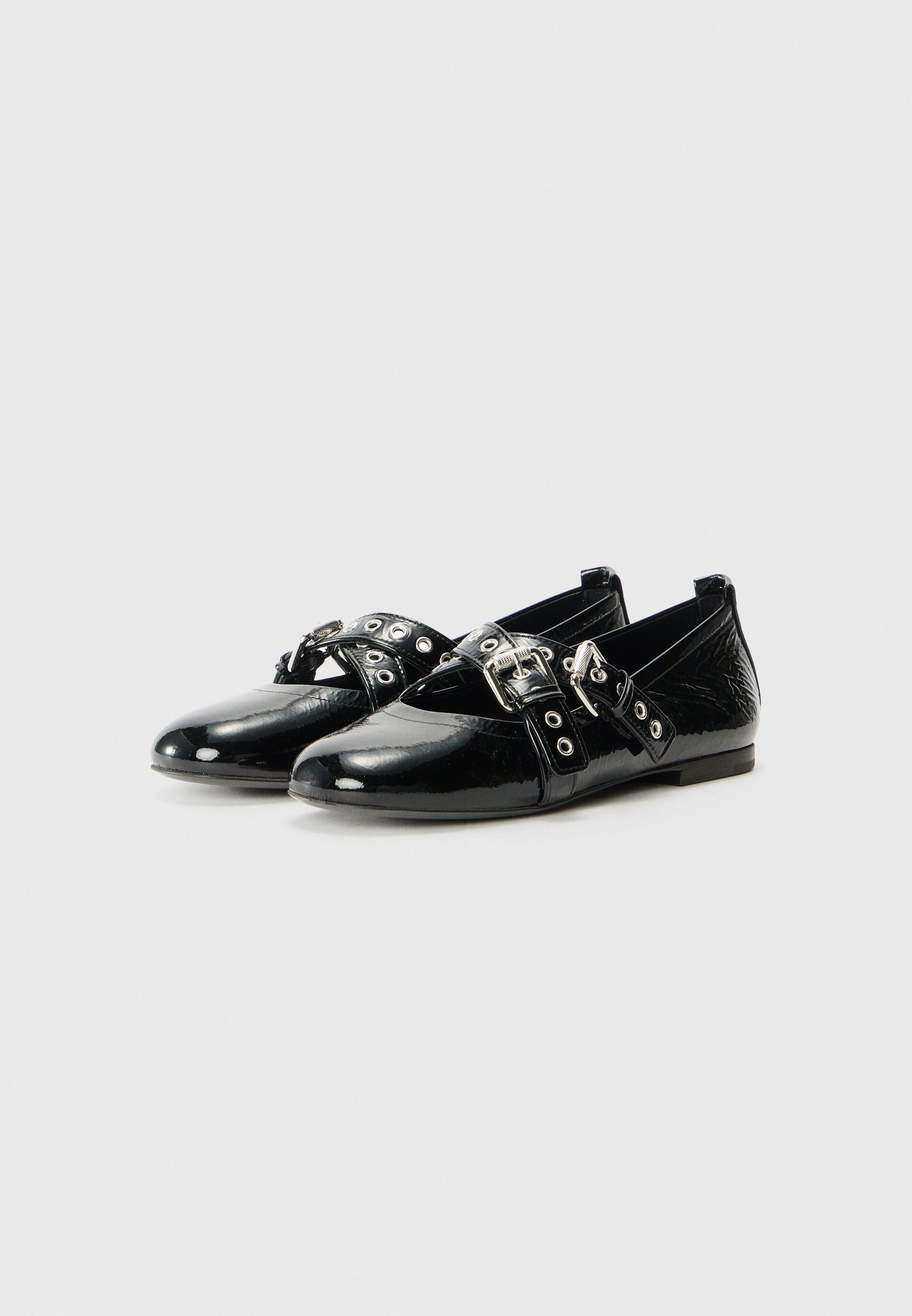 Kennel + Schmenger LOLA - Balletpumps - zwart/zilverkleurig