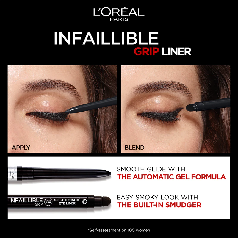 L'Oréal Paris Infaillible Grip 36h Gel Automatic Liner delineador em gel com aplicador